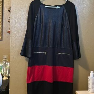 Fantasize 10 Women’s Dress I.E. Brand bits of faux leather